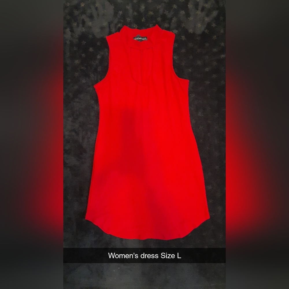 Women's red dress
